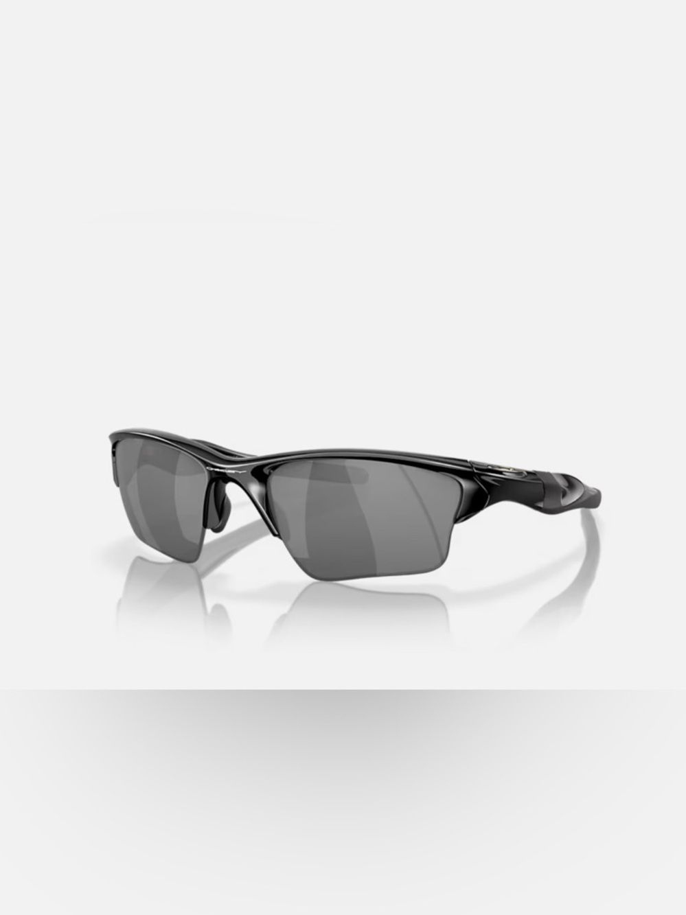 Oakley Semi-Rim Sport Sunglasses in Matte Black with Mirrored Lenses